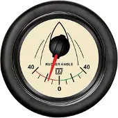 VETUS Rudder Angle Indicator 12-24v Argenté 52 mm