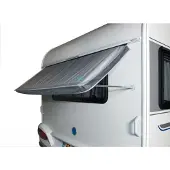 Bo Camp BO-CAMP Marquise de fenêtre de caravane 180 x 75 cm grise