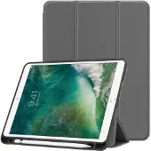 IMoshion Coque tablette Trifold Apple iPad 6 (2018) 9.7 pouces / iPad 5 (2017) 9.7 pouces / Air 2 (2014)/Air 1 (2013) - Gris
