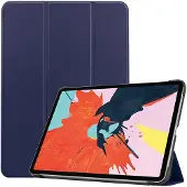 IMoshion Coque tablette Trifold Apple iPad Air 11 pouces (2026) M4 / (2025) M3 / (2024) M2 / Air 5 (2022) / Air 4 (2020) - Bleu foncé