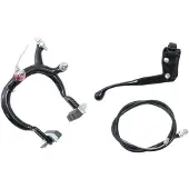 Alhonga Kit de selle aluminium noir