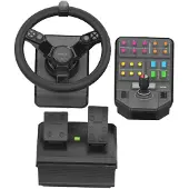Saitek Volant De Simulation + Pedales Paneau Farm Sim (945-000062)