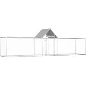 vidaXL Poulailler 5x1x1,5 m Acier galvanisé