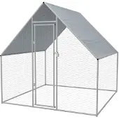 vidaXL Cage à poules d'extérieur 2x2x1,92 m Acier galvanisé