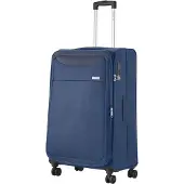 Carryon Air Valise Souple Grande 77cm - 120 Liter Grance Valise extensible - TSA - Bleu
