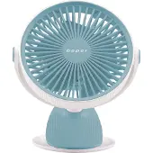 Beper P206VEN420, mini klemventilator USB, wit/blauw