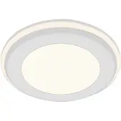 Nordlux Elkton panneau LED encastré à intensité variable, Variante : 140 x 50 mm, 12 W, 2700 K, blanc