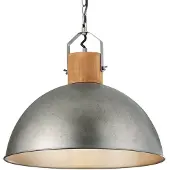 TRIO Lampe industrielle à une flamme suspendue au-dessus d'une table à manger Abat-jour en métal
