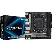 Asrock Carte mère A520M-ITX/ac Socket AM4 micro ATX