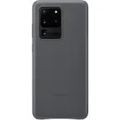 Samsung Galaxy S20 Ultra Back Cover Cuir Gris