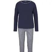 Tom Tailor Pyjama bleu marine / blanc