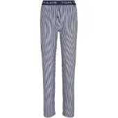 Tom Tailor Pantalon de pyjama bleu foncé / blanc