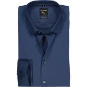 Olymp Chemise No'6 six Coupe Skinny Bleu Foncé