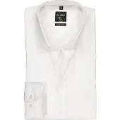 Olymp Chemise No'6 Coupe Skinny Blanc Manches Extra Longues