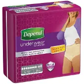 Depend MAXIMUM L pour femmes 1×9 pcs, slips élastiques, tour de hanches 95-130 cm