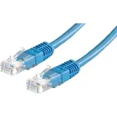 Roline - Cordon de raccordement - RJ-45 (M) pour RJ-45 (M) - 15 m - UTP - CAT 5e - bleu