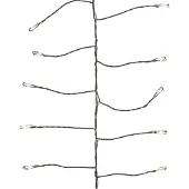 Kaemingk Guirlande lumineuse Lumineo Compact Twinkle 480 LED classique chaud extérieur 6 m noir