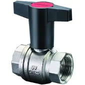 Oventrop OV Robinet à boisseau sphérique à manette Optibal PN 16, laiton DN 15, 1/2 pouce FI