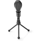 Nedis Mictu100bk Microphone Argenté