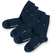 Tommy Hilfiger Chaussettes bleu foncé / rouge / blanc