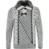 Cipo & Baxx Pull-over gris clair / noir