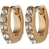 Elli Boucles d'oreilles or / transparent