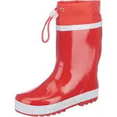 Playshoes Bottes en caoutchouc rouge / blanc