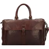 Spikes & Sparrow Cuir sac à épaule bandoulière mallette Bronco Business Travelbag Dark Brown brun