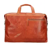 Spikes & Sparrow Cuir sac de voyage sac à épaule Bronco Weekender Brandy brun