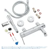 GROHE Essence robinet baignoire mitigeur montage mural extérieur chrome brillant