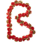 Basil Guirlande de fleurs rouge