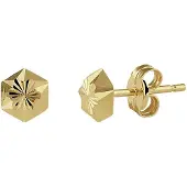TFT Celeste über -Knobs Star gestorben - 5 mm - Gold, (Or jaune 14 carats)