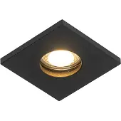 QAZQA Spot encastré de salle de bain moderne noir - Doku