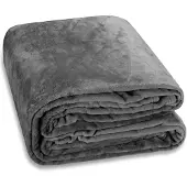 Deuba Couverture polaire gris foncé 240x220 cm plaid
