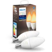 Philips Hue Ampoule Bougie White Ambiance E14 Ampoule Séparée