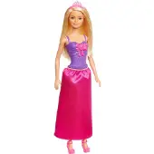 Mattel GGJ94 Poupée Barbie Blonde Princesse avec diadème jupe et chaussures Nouveau