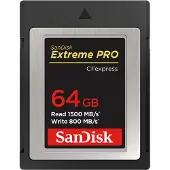 SanDisk CF Express Extreme Pro 64 Go 1 500 / 800 Mo/s Type B