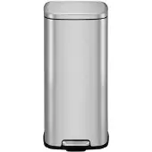 EKO - Stella Poubelle à pédale 30 litres - Acier inoxydable - Acier inoxydable mat