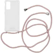 IMoshion Coque arrière Transparente avec cordon pour Samsung Galaxy S20 FE - Rose Doré