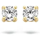 Blush Clous en or 14K avec zircone 7212YZI
