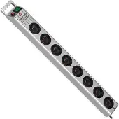 Brennenstuhl Multiprise - - Bloc 8 prises - Protection enfants - Interrupteur lumineux