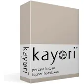 Kayori Drap-Housse Surmatelas Kayori Shizu Sable (Percale)-120 x 200 cm