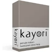 Kayori Drap-Housse Kayori Shizu Taupe (Percale)-120 x 200 cm