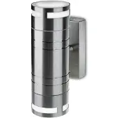 V-TAC Lampe murale d'extérieur - UP - Down - Fixations murales - Support GU10 - IP44 - Acier inoxydable