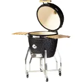 Yakiniku Keramische kamado barbecue met onderstel en zijtafel 56 cm