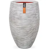 Capi Europe Pot à fleurs Nature Rib Élégant Deluxe 40 x 60 cm ivoire KOFI1131