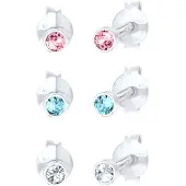 Elli Bijou bleu clair / rose / argent / blanc
