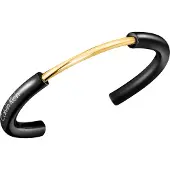 Calvin Klein Bracelet jonc moderne pour femme, noir avec maillon central doré, réf. KJ5FBF2001 Noir/Or