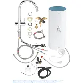 GROHE Red 3IN1 kokendwaterkraan - C Uitloop - 7L boiler - mengventiel - chroom - 30031001