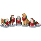 Lemax Village Collection Christmas Pooch Set de 5 #32138